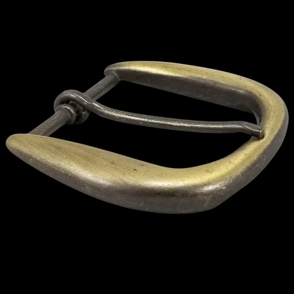 Vintage Style D Shape Belt Buckle Replacement Antique Brass Tone‎ Pin Buckle USA